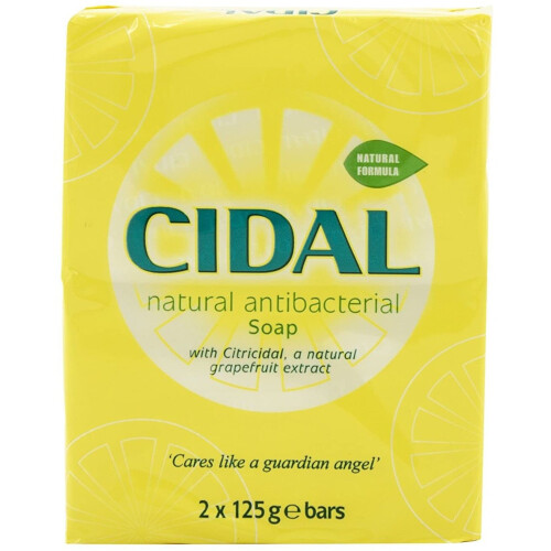 Cidal Natural Antibacterial Soap TWIN PACK 125g x3 (6 soaps) 1