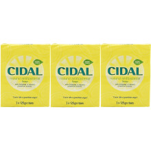 Cidal Natural Antibacterial Soap TWIN PACK 125g x3 (6 soaps)