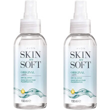 2 x Avon Skin So Soft Dry Oil Body Spray Insect Mosquito Mosi Repellant Properties