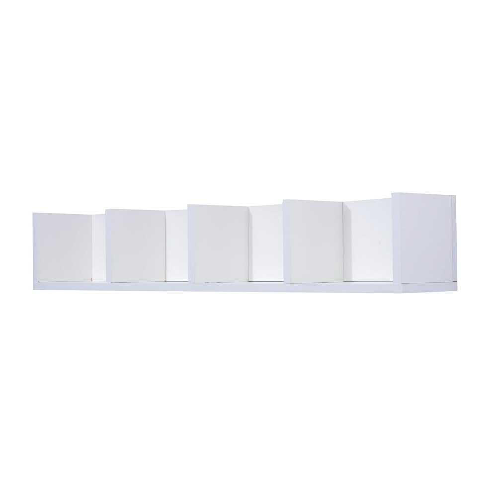 HOMCOM Wall Mount Storage Multi-Media CD DVD Display Shelf Center Rack