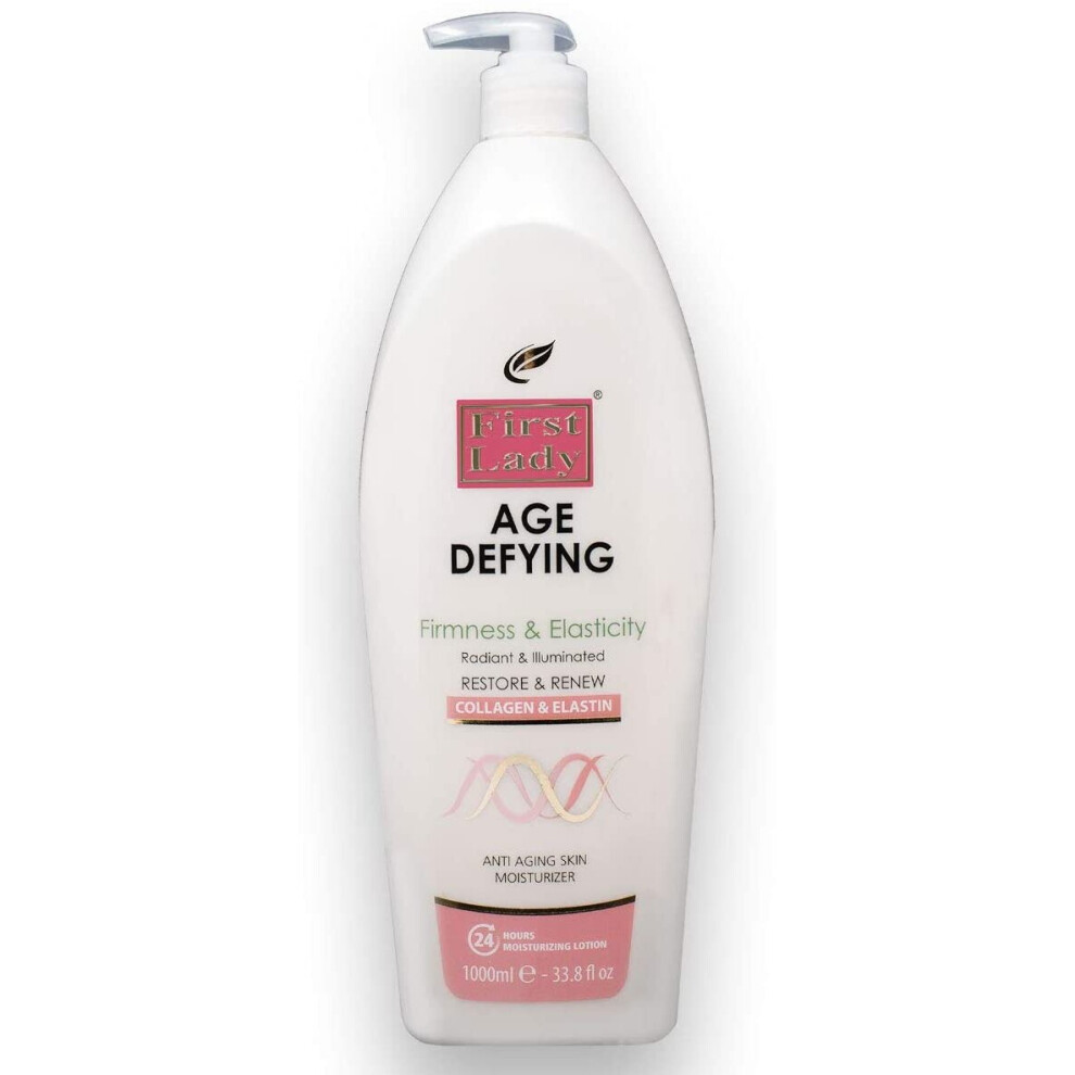 First Lady Age Defying Collagen & Elastin Moisturizing Hand & Body Lotion 1000ml - Anti Aging Skin