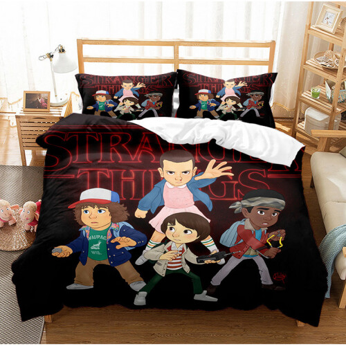 (Pattern 01, Single) Stranger Things Single Double King Duvet Cover UK