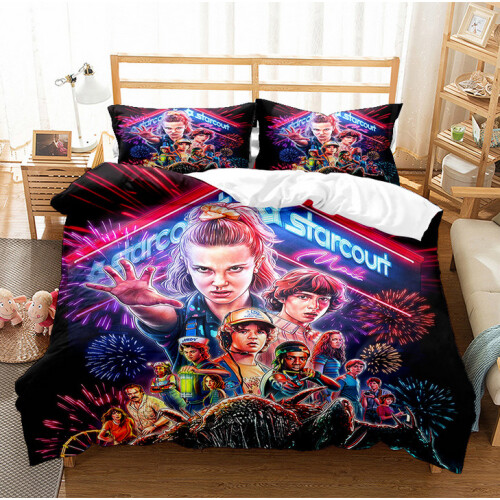 (Pattern 04, Single) Stranger Things Single Double King Duvet Cover UK