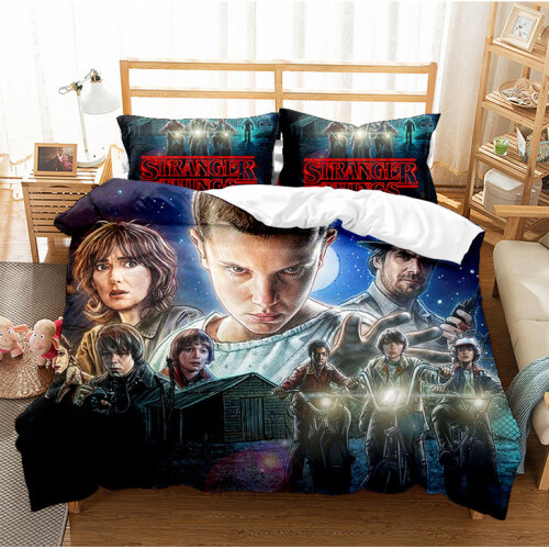 (Pattern 06, Double) Stranger Things Single Double King Duvet Cover UK