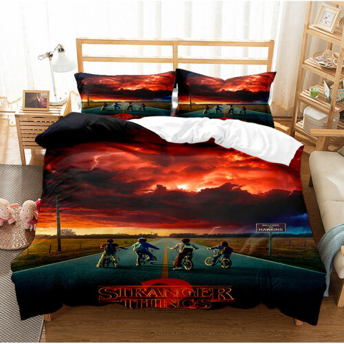 (Pattern 10, Single) Stranger Things Single Double King Duvet Cover UK