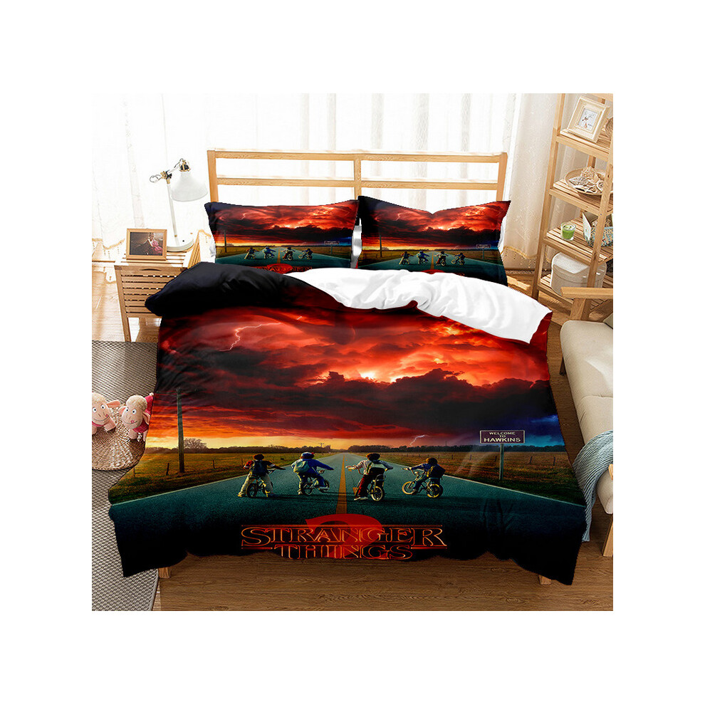 (Pattern 10, Single) Stranger Things Single Double King Duvet Cover UK