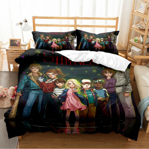 (Pattern 15, Double) Stranger Things Single Double King Duvet Cover UK