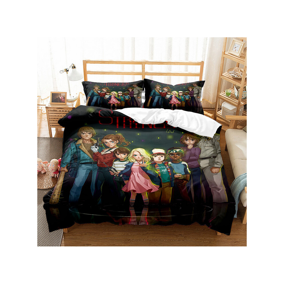 (Pattern 15, Double) Stranger Things Single Double King Duvet Cover UK