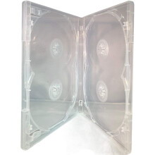 1 x Amaray Multi 4 DVD Case - 4 Way Multibox in Clear to hold 4 discs in Dragon Trading Branded Packaging