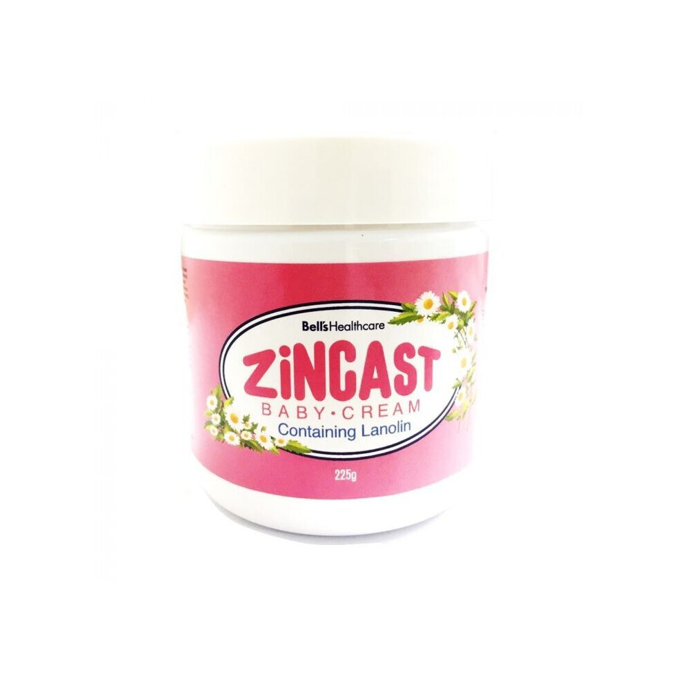 Bell's Healthcare Bell's Nourishing Baby Care Zincast Baby Cream 225G Gentle Protection For Delicate Skin With Nourishing Care
