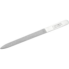 REMOS Diamond Nail File 15 cm – Stainless Steel, Double-Sided Diamond Coatings (Coarse & Fine) – Sterilizable