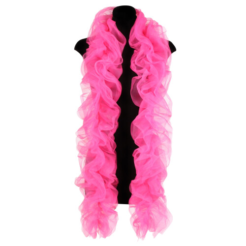 2m Organza Boa - Shocking Pink