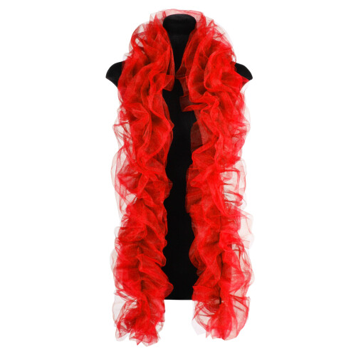 2m Organza Boa - Red