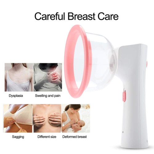 Electric Vacuum Large Cups Vibration Bust Breast Lift Enhancer Machine 2