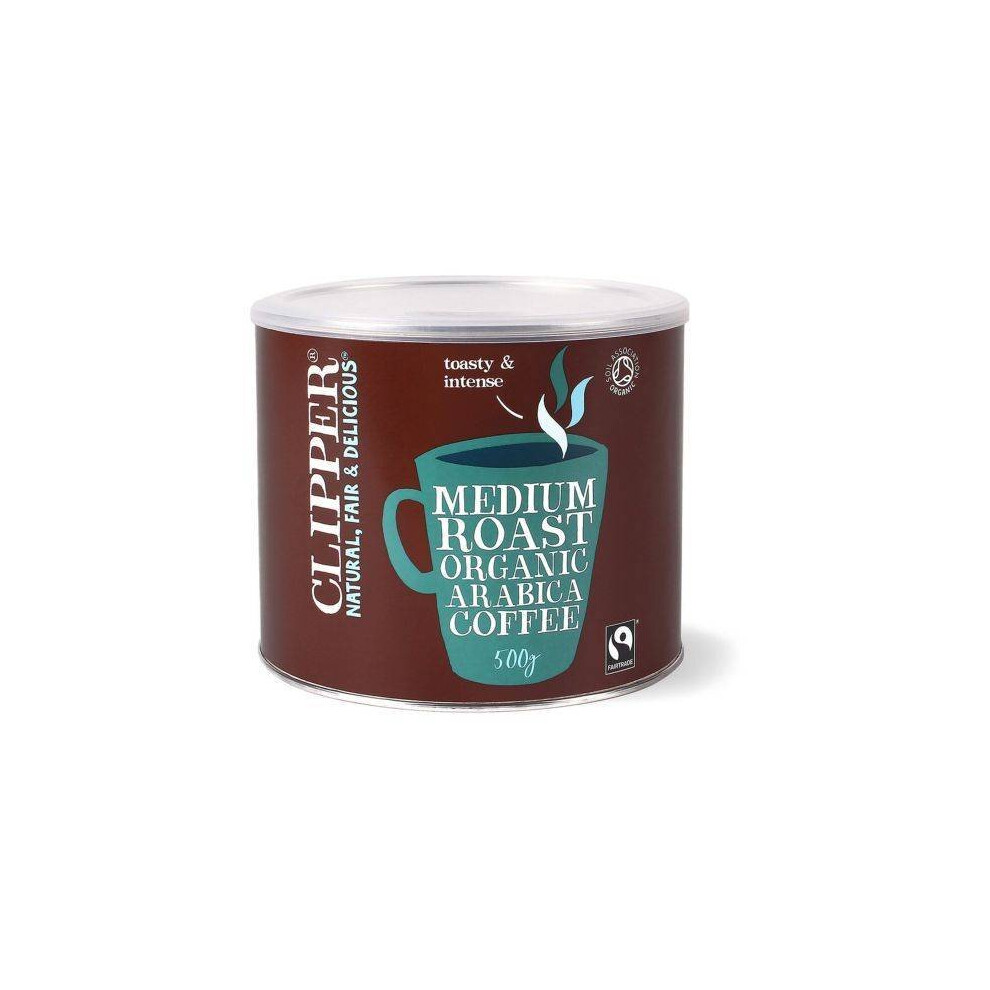 Clipper - Organic Fairtrade Medium Roast Arabica Coffee 500G