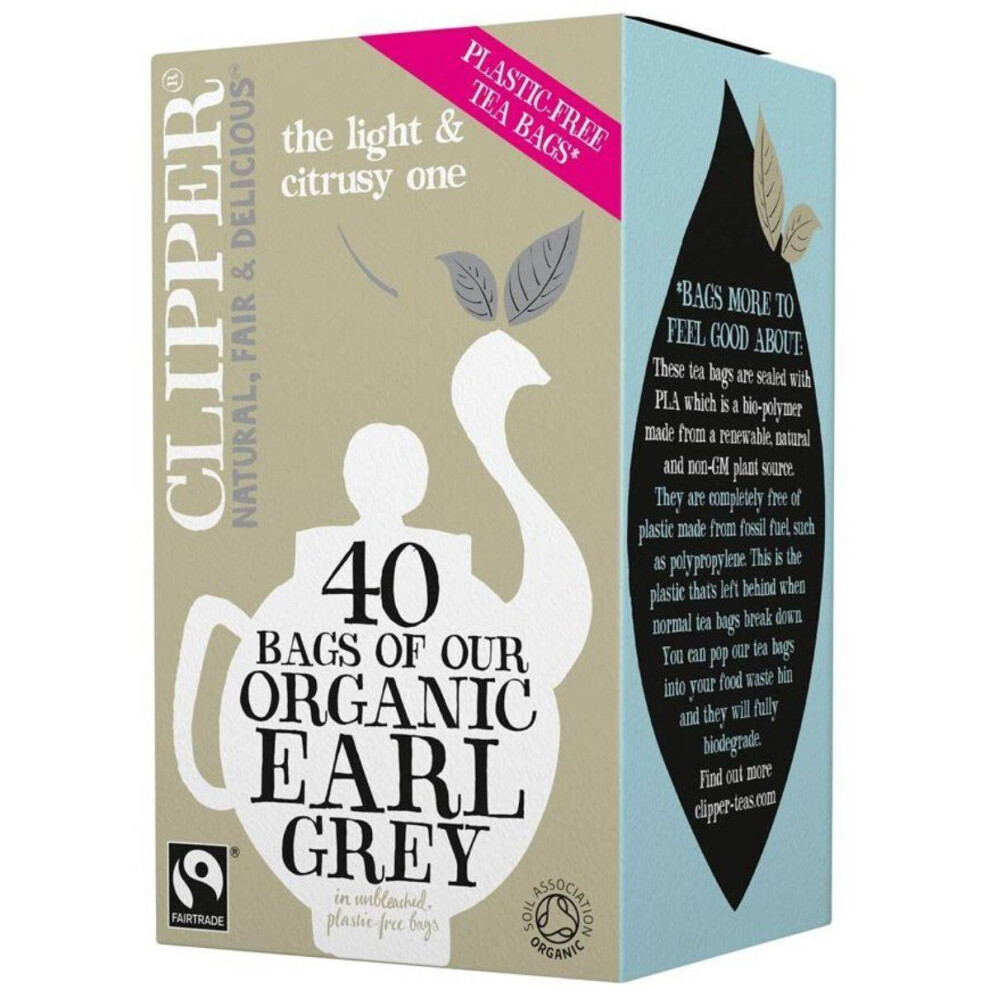 Clipper Organic & Fair Trade Earl Tea 40 Bags Grey