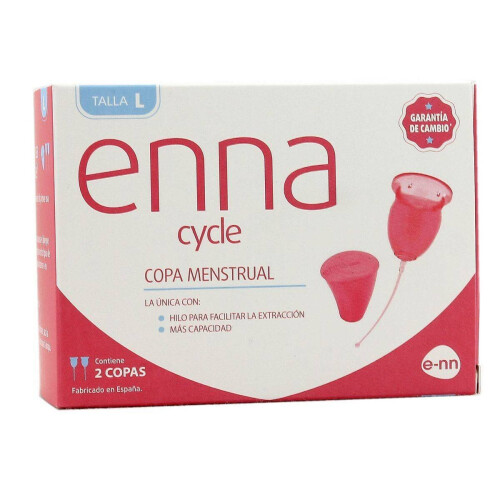 Enna Cycle Menstrual Cup Size L 2 Cups Sterilizer