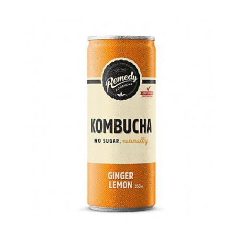 Remedy - Kombucha Can Ginger Lemon 250ml