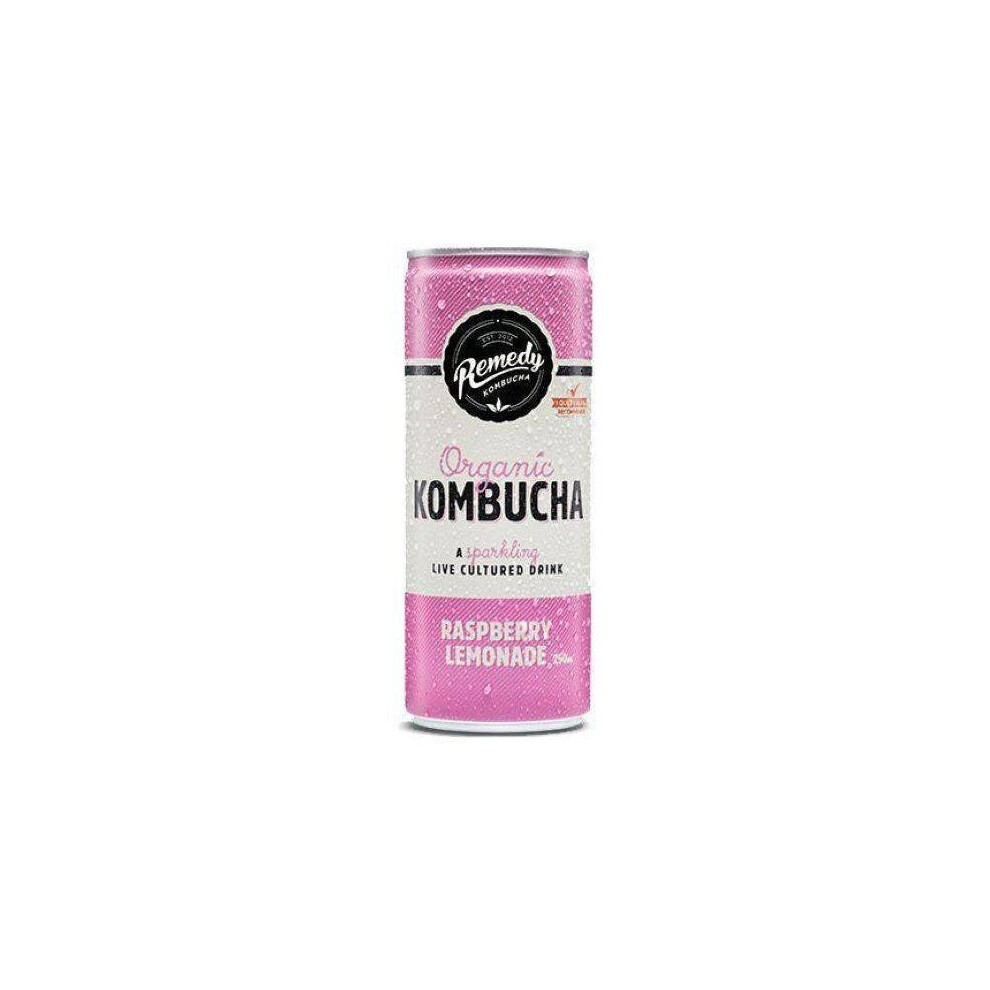 Remedy - Kombucha Can Raspberry Lemonade 250Ml