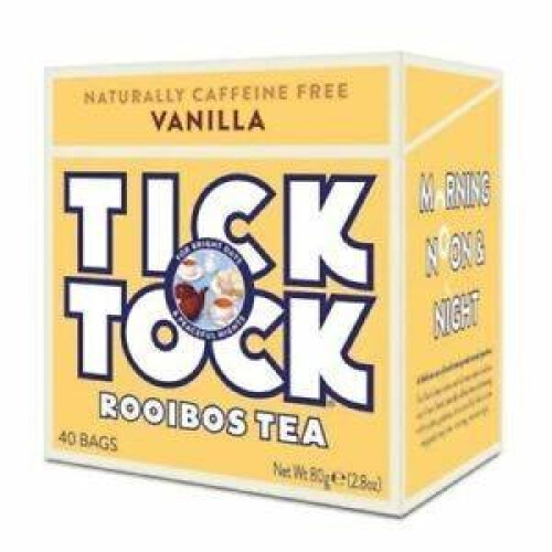 Tick Tock - Vanilla Rooibos Tea 40bags