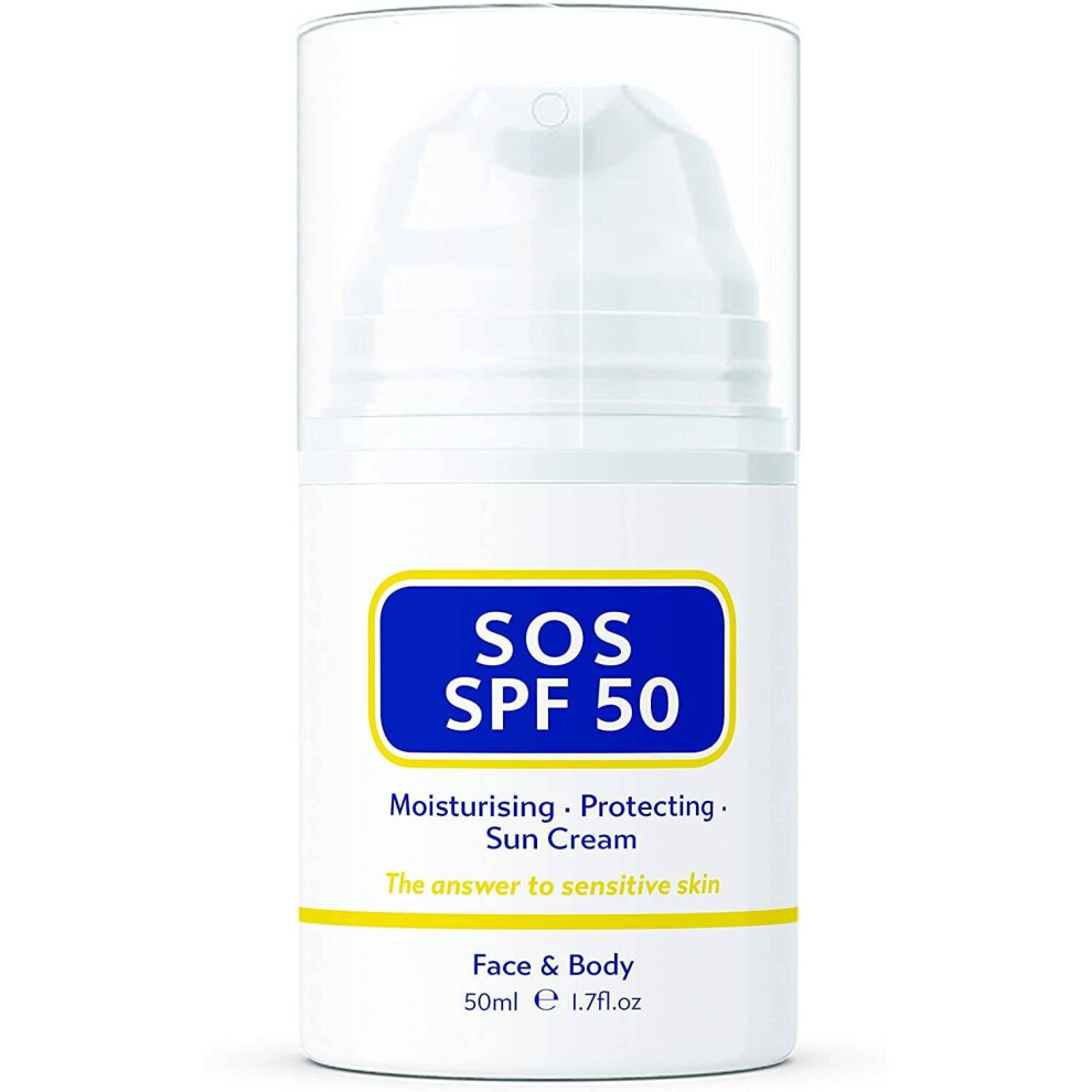 Sos Serum Skincare Cream Sos Spf 50 Sun 50Ml - Image 4