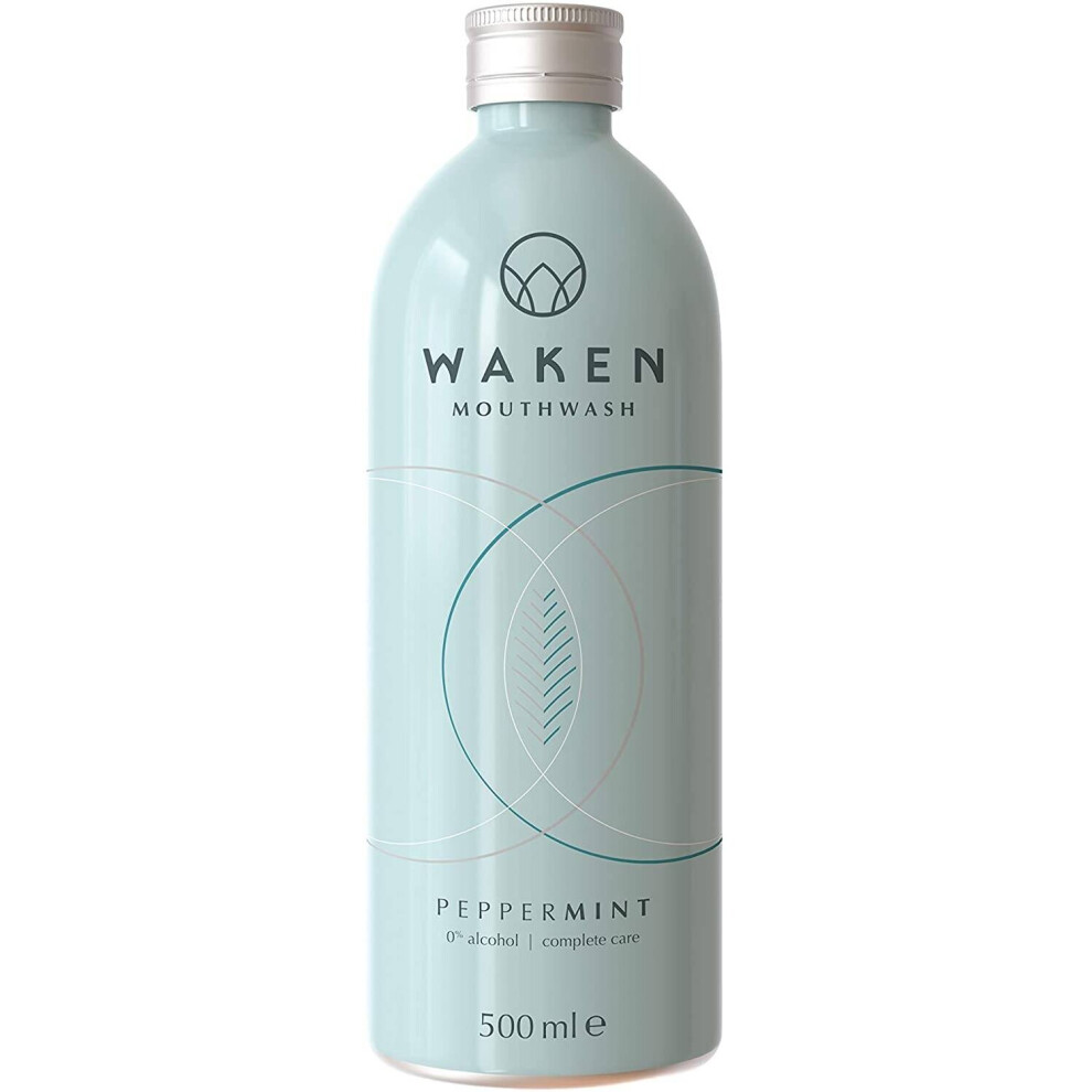 Waken Mouthcare Peppermint Mouthwash 500ml