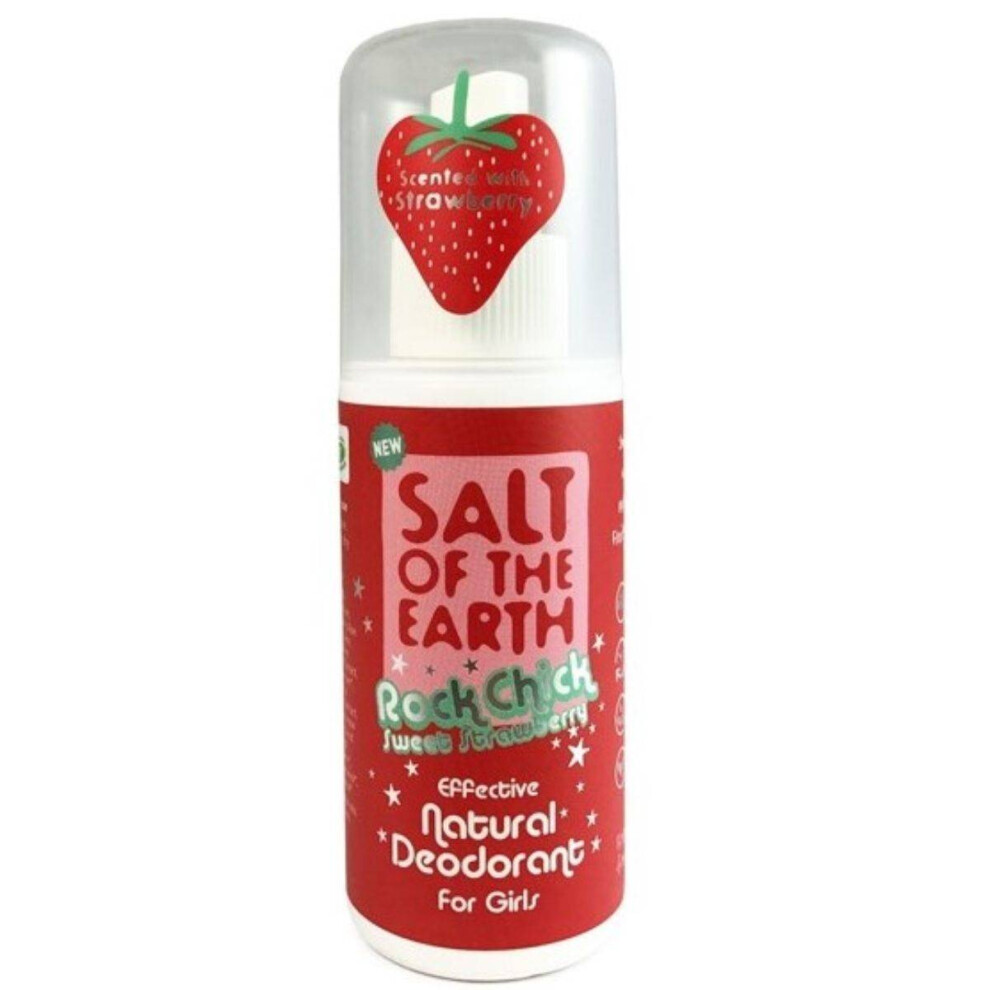 Salt Of T/Earth Rock Chick Sweet Strawberry Deodorant Spray 100ml-image-OPC-PP7PW9-NEW