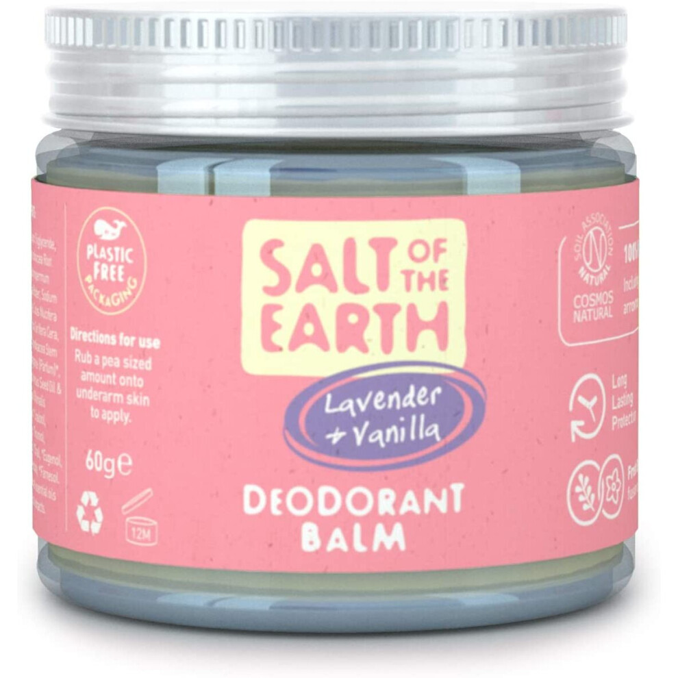 Salt Of The Earth Lavender - & Vanilla Deodorant Balm 60G