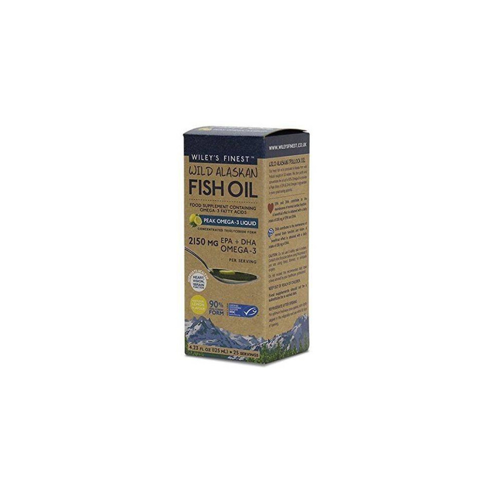 Wiley's-Finest Wiley's Finest - Peak Omega-3 Liquid Natural Lemon Flavour 125Ml
