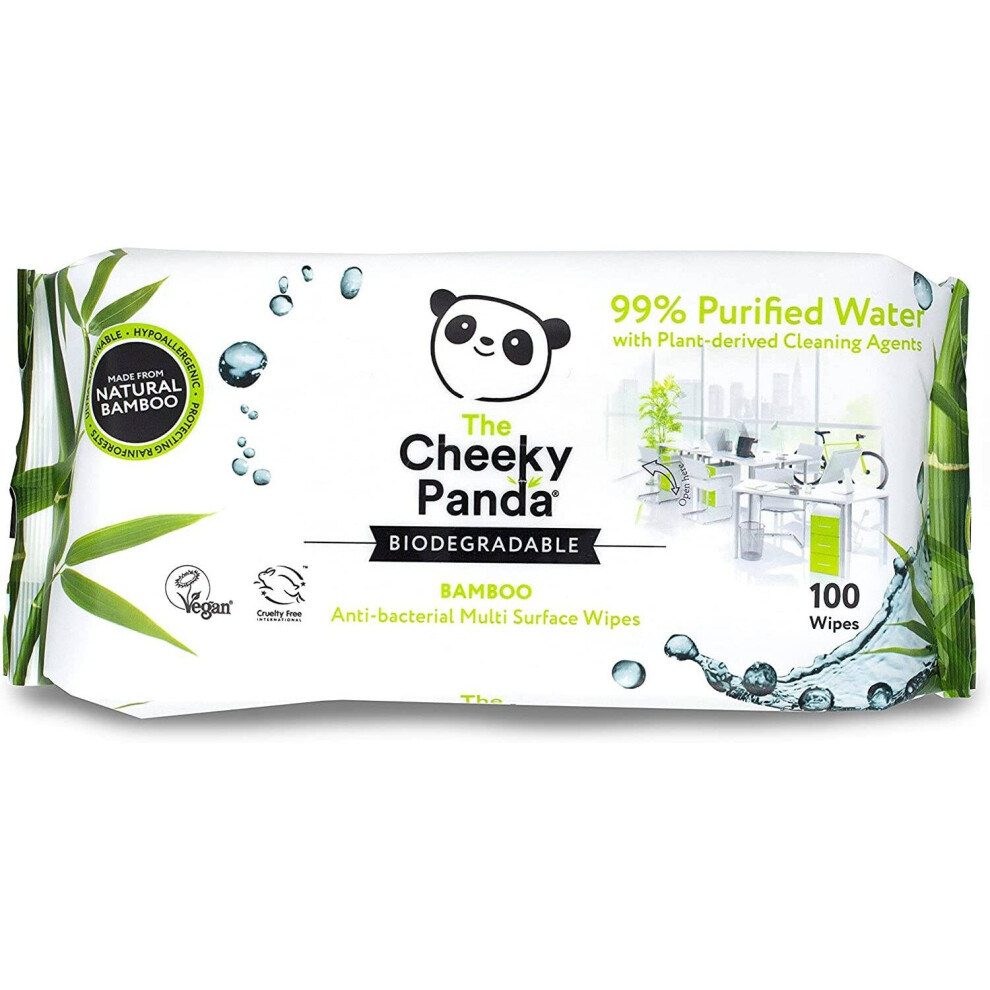 The Cheeky Panda - Antibacterial Multi Surface Wipes 100Wipes