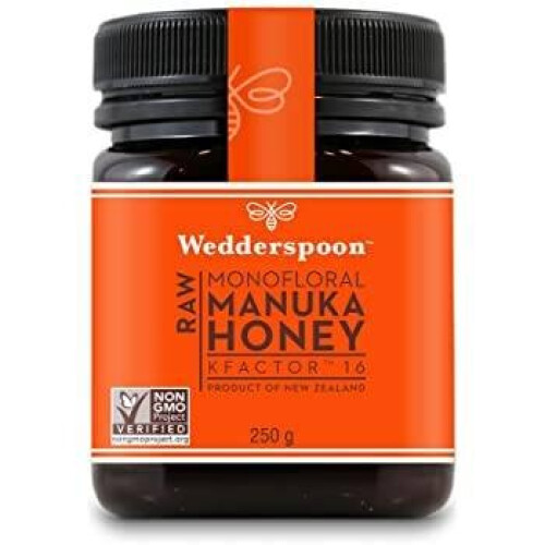 Wedderspoon Wedderspoon Raw Kfactor 16 Manuka Honey 250g