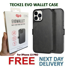 Tech 21 Evo Wallet for iphone 13 Pro 6.1" Black T21-9206
