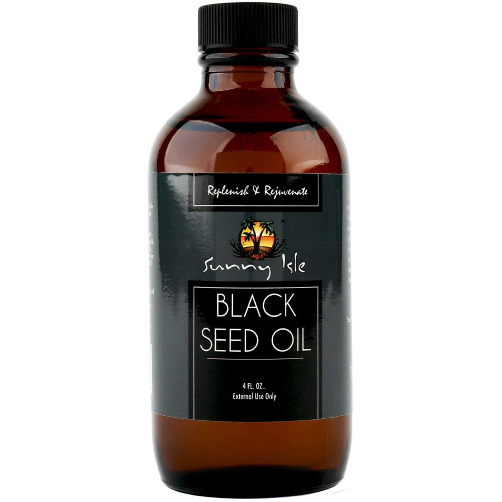 Sunny Isle Black Jamaican Seed Oil, 4 Oz