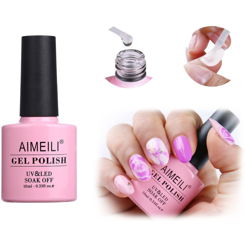 Aimeili Soak Off Uv Led Blossom Gel Nail Polish - Clear Blooming 10Ml
