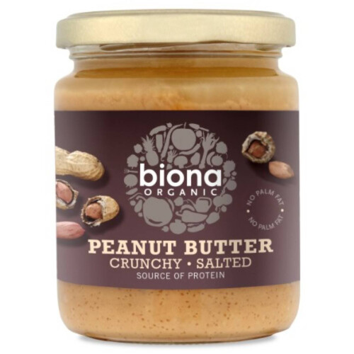 Biona Peanut Butter - Crunchy Salted 250g