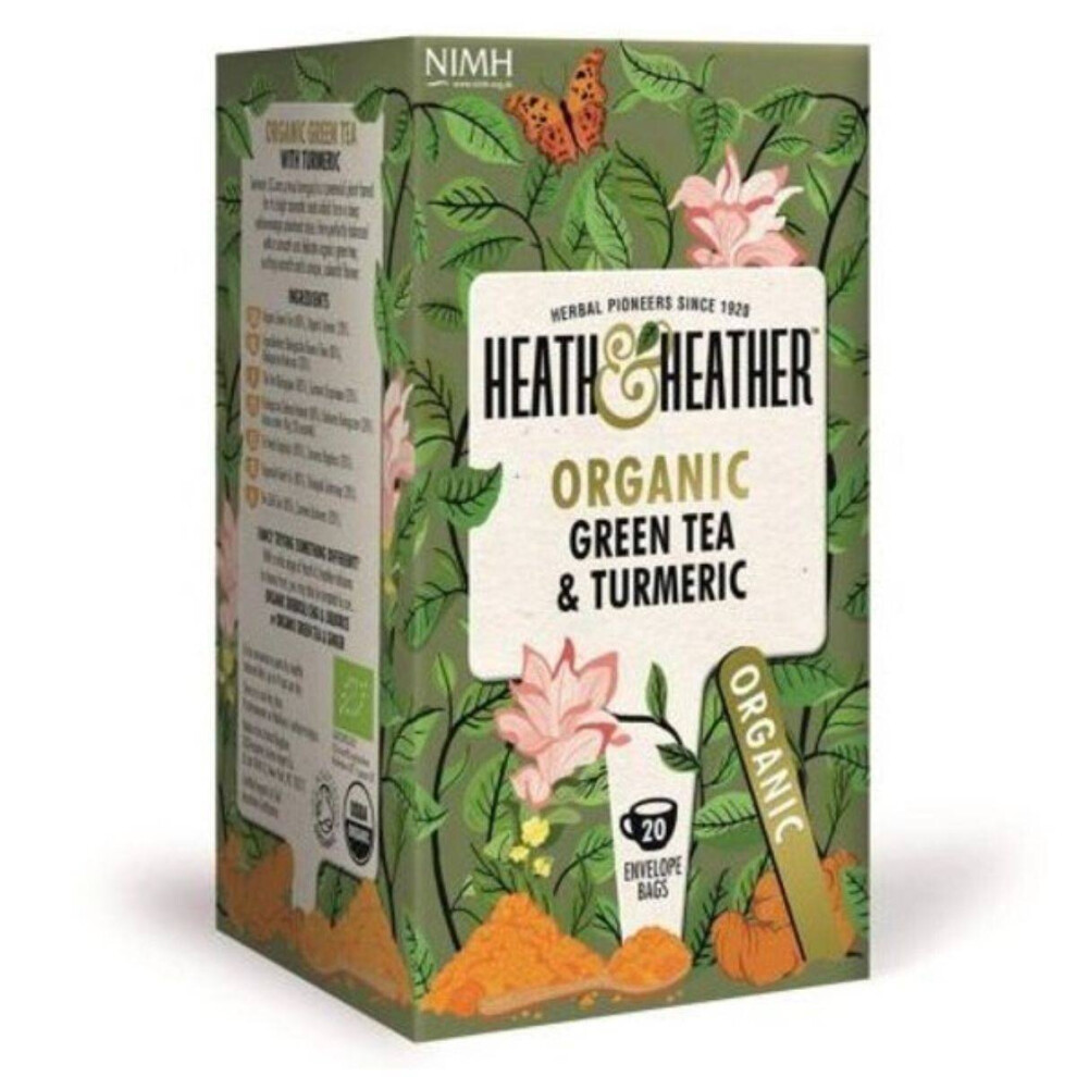 Heath And Heather Green Heath & Heather Organic Tea Turmeric 20 Bags