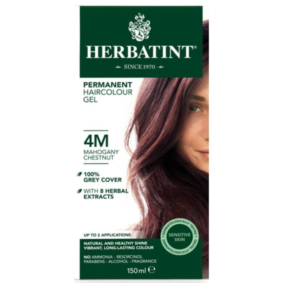 Herbatint 4M Mahogany Chestnut Ammonia Free Hair Colour 170ml - Image 3