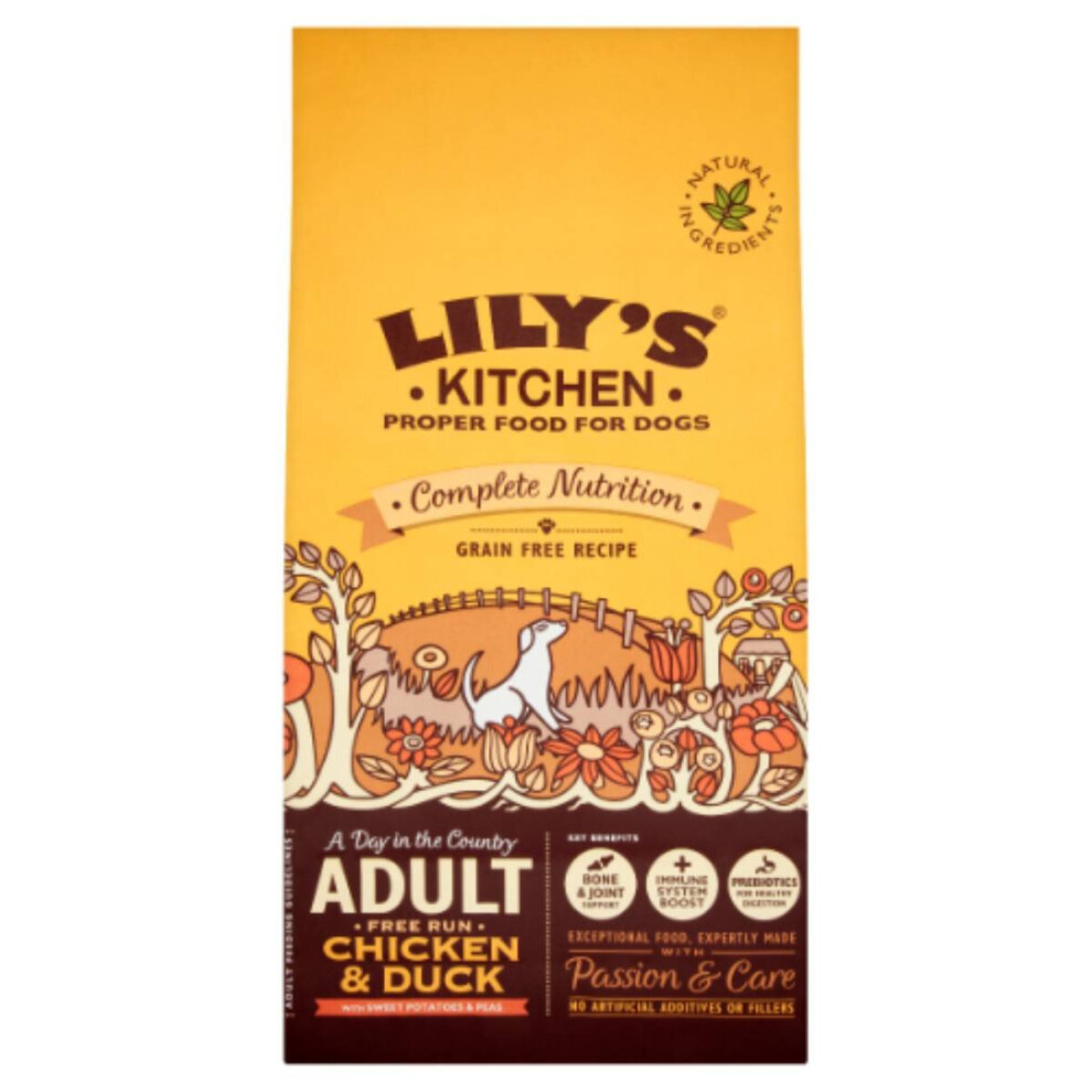 Lily's Kitchen Made with Natural Ingredients Adult Dry Dog Food Chicken & Duck Grain-Free Recipe 7kg Bag - Image 2