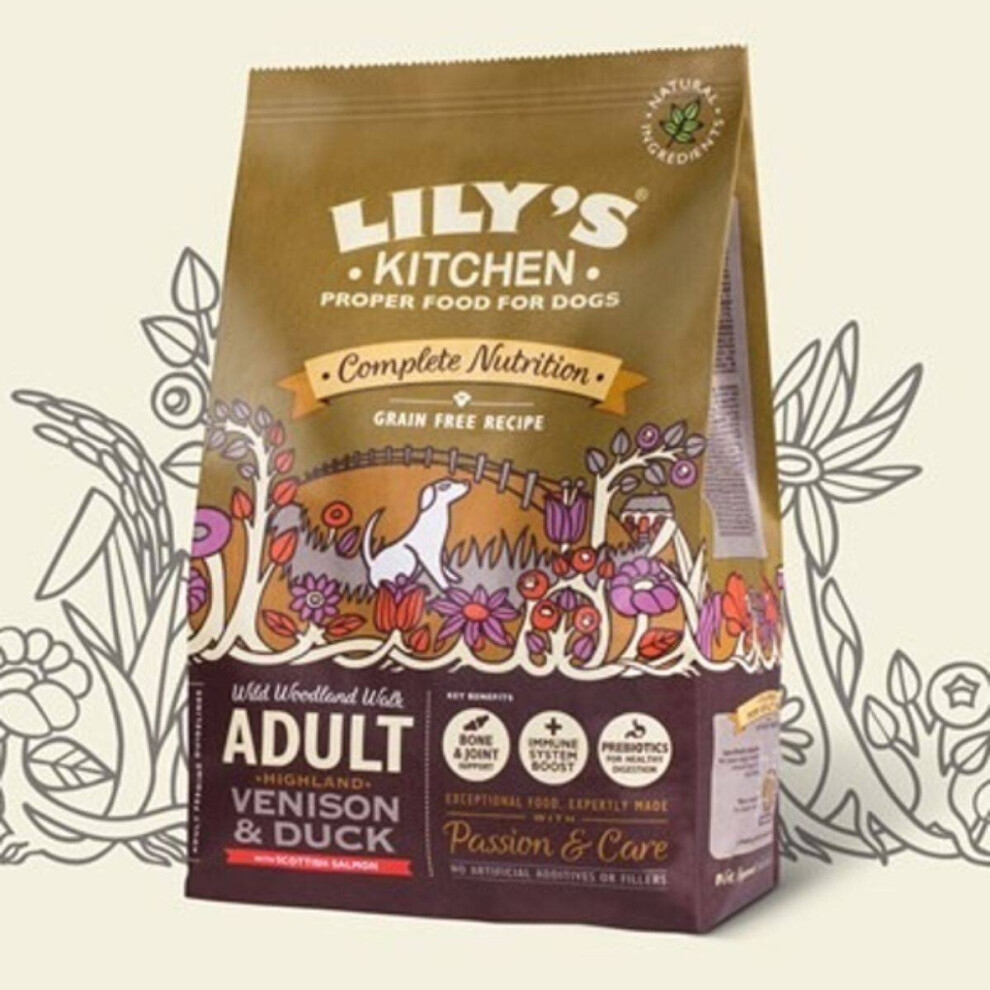 Lily's Kitchen Venison & Duck Dry Food For Dogs 2.5Kg Grain