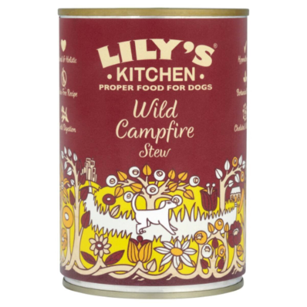 Lily's Kitchen Wild Campfire Stew Dog Food - Venison, Pheasant & Salmon - Grain-Free - 400g Tin - Image 4