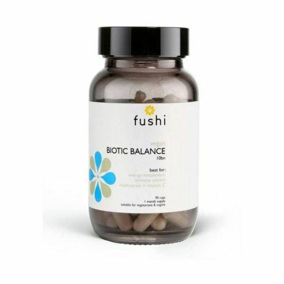 Fushi Biotic Vegan Balance 10 bn cfu Capsules, 90 Caps |Rich in Multi-Strain & Vitamin C | Contains FOS | for Vegetarians & Vegans | Made in the UK - Image 4