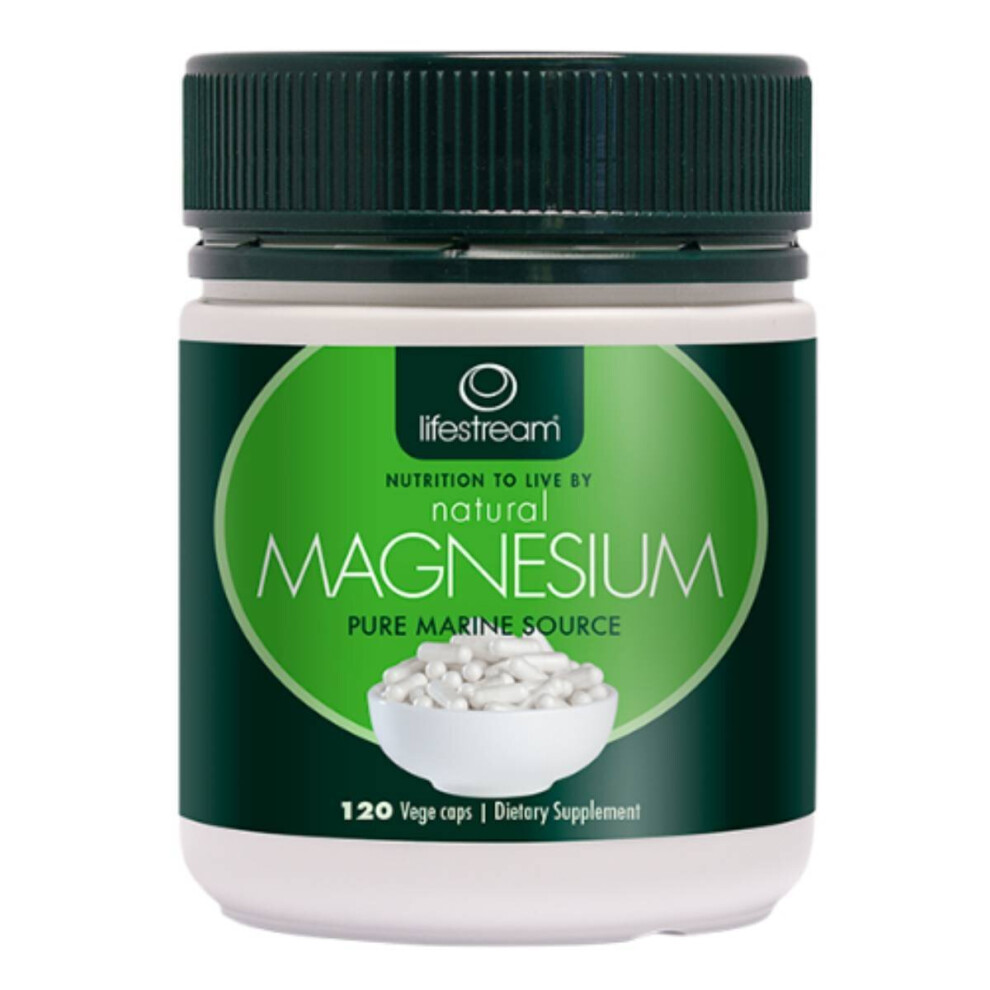 Lifestream Natural Magnesium Capsules 120s