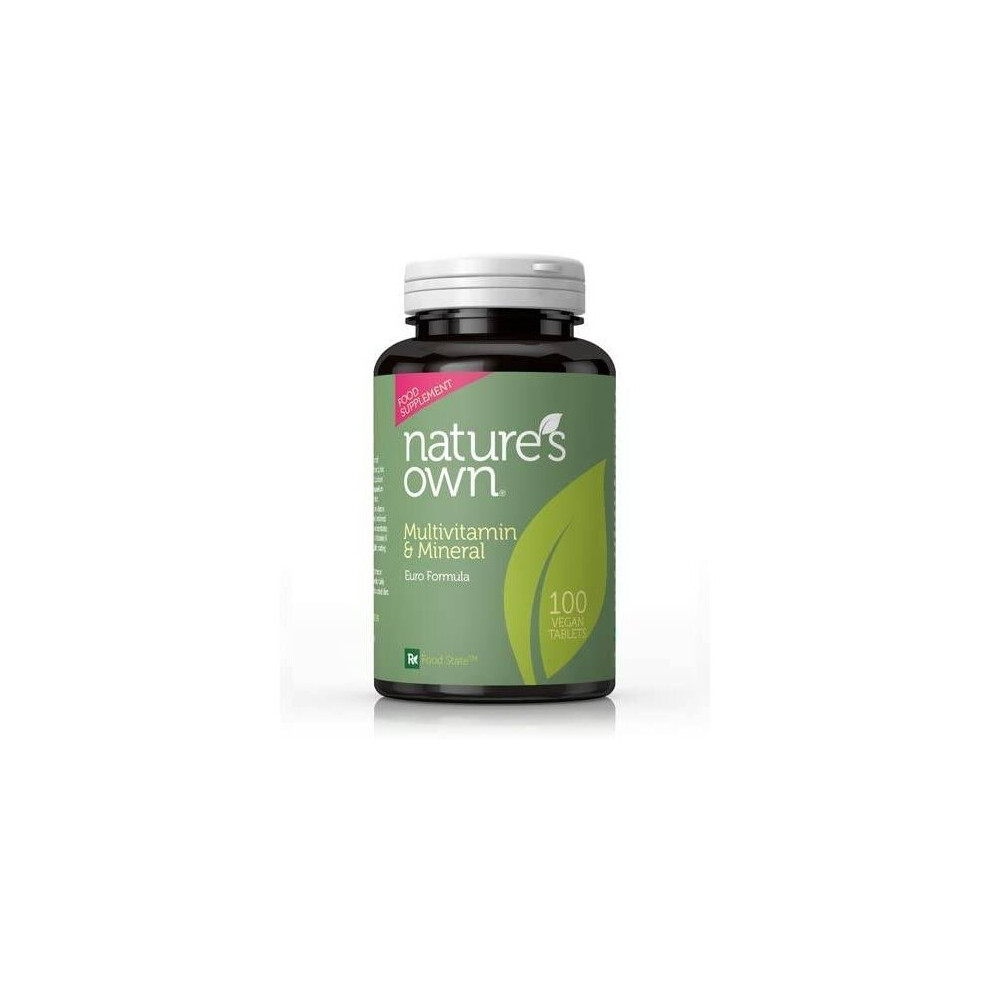 Natures Own - MultiVitamin & Mineral Euro Formula 100tabs