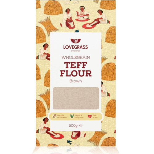 Lovegrass Ethiop Ethiopia Brown Teff Flour 500g
