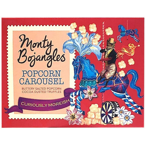 Monty Bojangles Popcorn Carousel Dusted Truffles Cube 150g