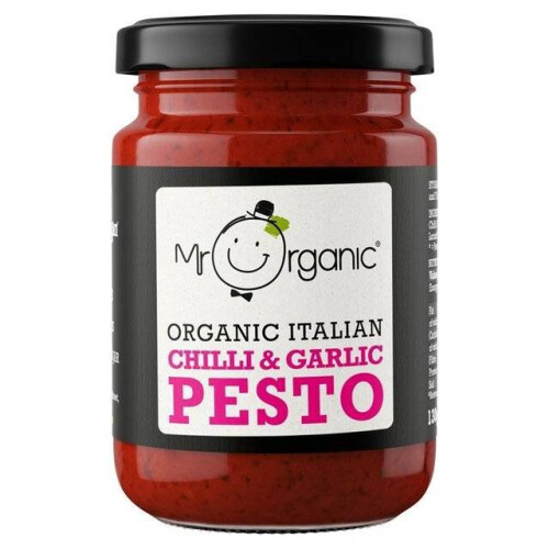 Mr Organic - Organic Vegan Chilli & Garlic Pesto 130g