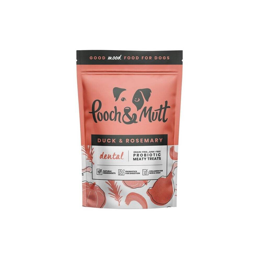 Pooch & Mutt Duck & Rosemary Probiotic Meaty Treats for Dental Health 120g - Image 6