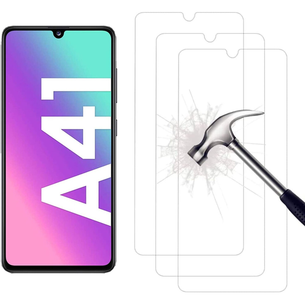 Ahabipers Tempered Glass For Samsung Galaxy A41 Screen Protector, Easy Bubble-Free Installation, 9H Hardness, 99.99% Hd Clarity Tempered Glass 884710877776