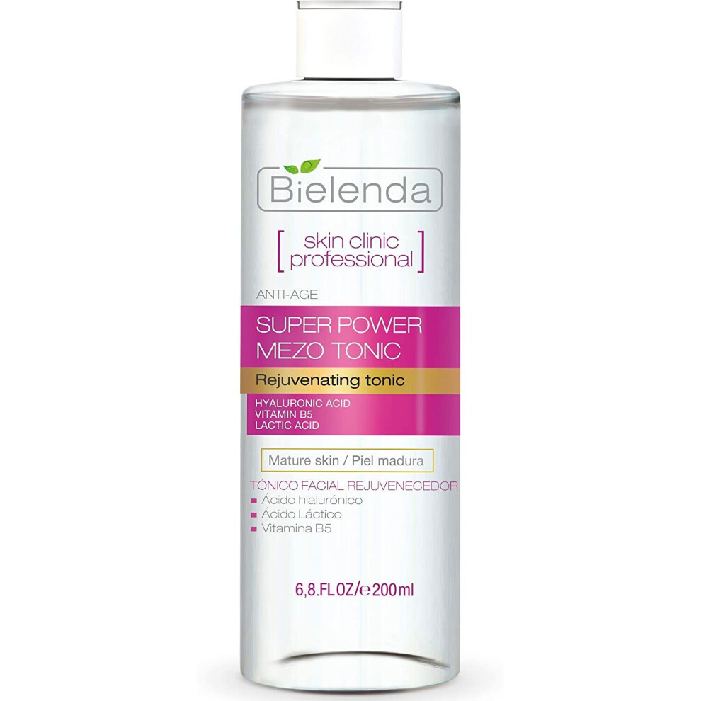 Bielenda Skin Clinic - Face Tonic Effectively Cleanses The Skin Strong Rejuvenation Reduction Of Wrinkles Skin Revitalization - Skin Clinic