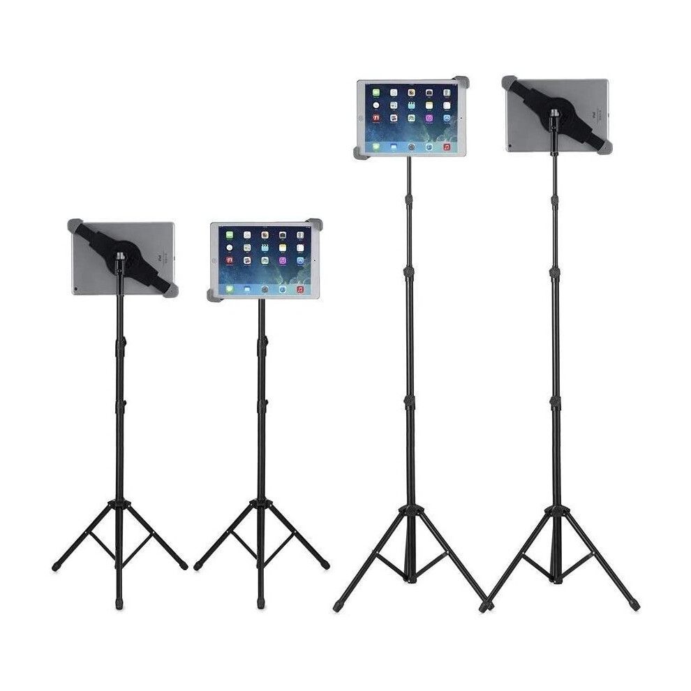 Raking Universal iPad Tablet Tripod Mount + Medium Ball Head + Tripod Stand for ipad Pro and Other Tablets Within 10-14 Inch, Carrying Bag Included
